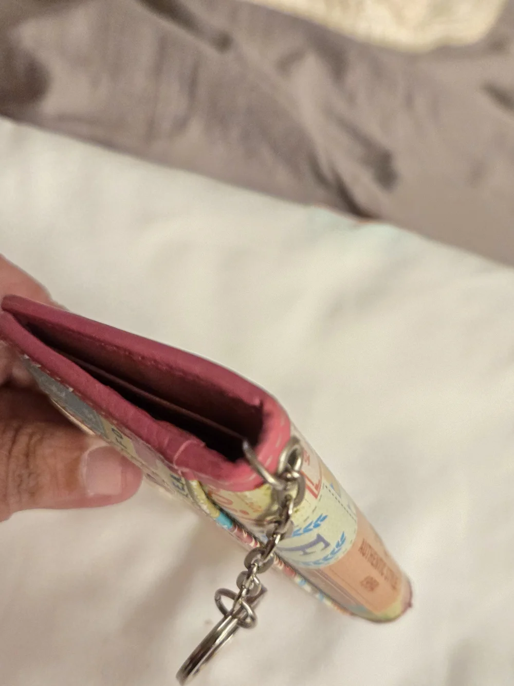 Fossil ID Wallet Pink Multi